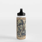 Antique 17th Century Verdure Bird Forest French Tapestry Water Bottle Gallery Image 3