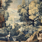 Antique 17th Century Verdure Bird Forest French Tapestry Coffee Mug Gallery Image 2