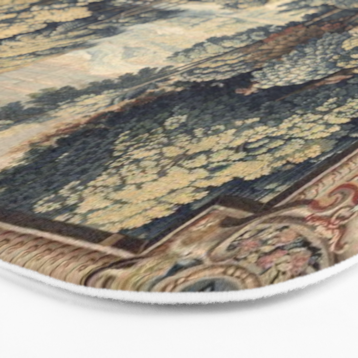 Antique 17th Century Verdure Bird Forest French Tapestry Bath Mat Gallery Image 3