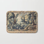Antique 17th Century Verdure Bird Forest French Tapestry Bath Mat Gallery Image 1
