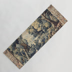 Antique 17th Century Verdure Bird Forest French Tapestry Yoga Mat Gallery Image 1