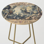 Antique 17th Century Verdure Bird Forest French Tapestry Side Table Gallery Image 2