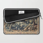 Antique 17th Century Verdure Bird Forest French Tapestry Laptop Sleeve Gallery Image 2