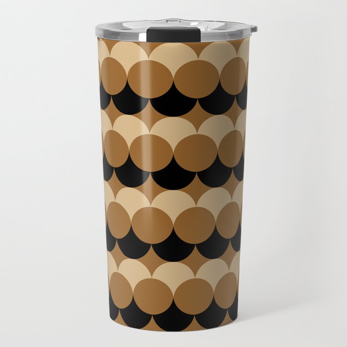 Retro Circular Pattern XXVII Travel Mug Gallery Image 1