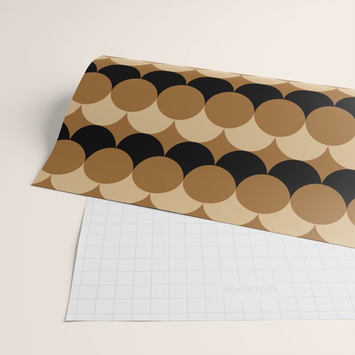 Retro Circular Pattern XXVII Wrapping Paper Gallery Image 2