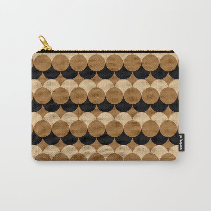 Retro Circular Pattern XXVII Carry All Pouch Gallery Image 1
