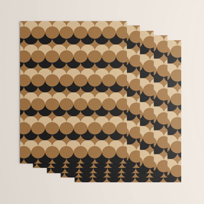 Retro Circular Pattern XXVII Wrapping Paper Gallery Image 3