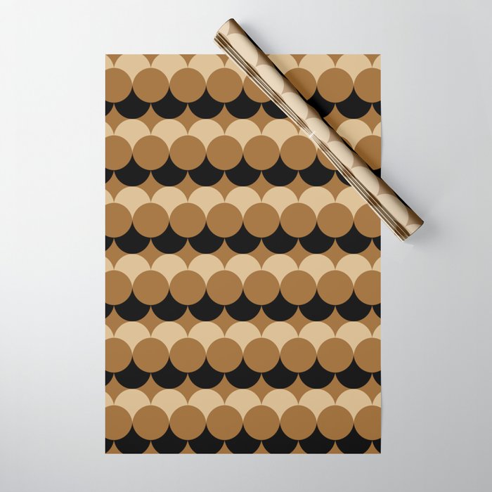 Retro Circular Pattern XXVII Wrapping Paper Gallery Image 1