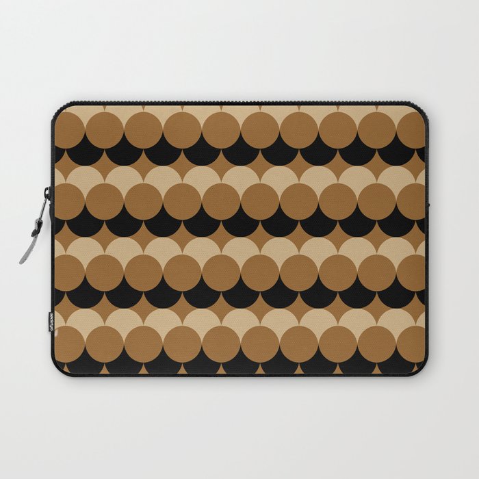 Retro Circular Pattern XXVII Laptop Sleeve Gallery Image 1