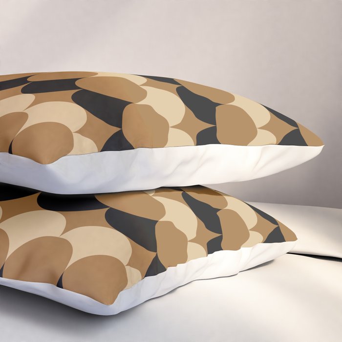 Retro Circular Pattern XXVII Pillow Sham Gallery Image 3