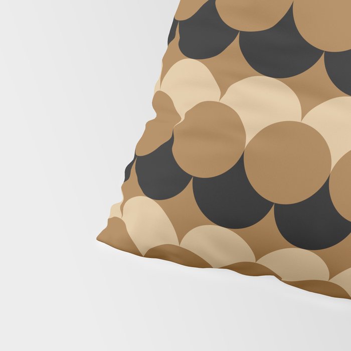 Retro Circular Pattern XXVII Pillow Sham Gallery Image 4