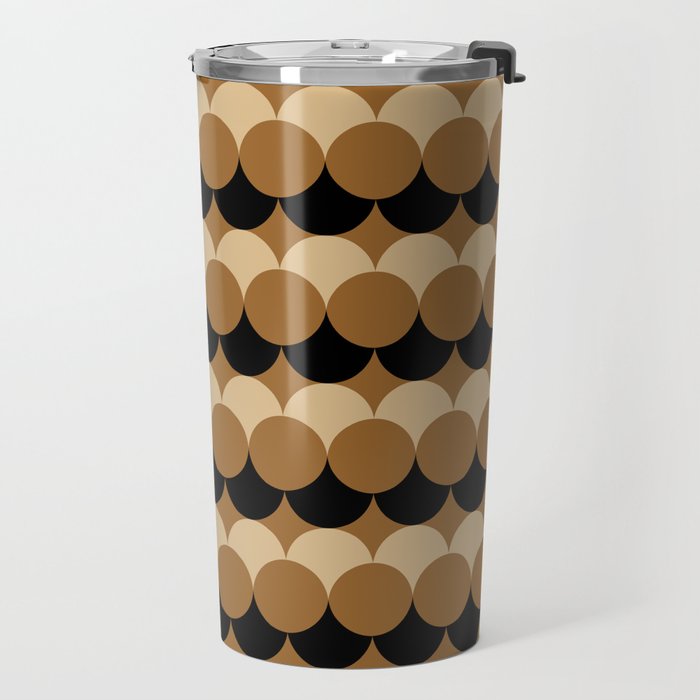 Retro Circular Pattern XXVII Travel Mug Gallery Image 2