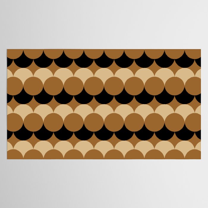 Retro Circular Pattern XXVII Tablecloth Gallery Image 2