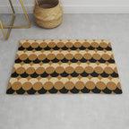 Retro Circular Pattern XXVII Rug Gallery Image 1