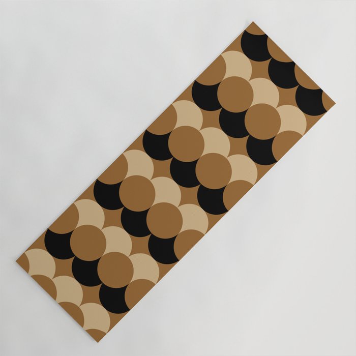 Retro Circular Pattern XXVII Yoga Mat Gallery Image 1
