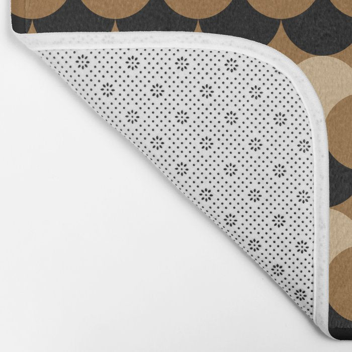 Retro Circular Pattern XXVII Bath Mat Gallery Image 2