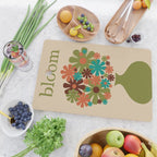 Bloom Retro Flowers in Vase 70s Avocado Green Cutting Board Gallery Image 2