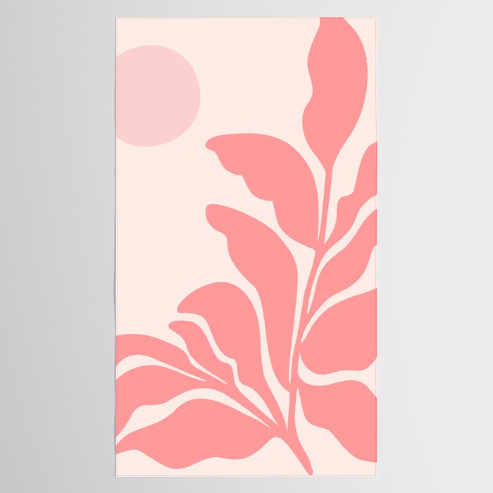 Pink Plant Abstract Landscape Tablecloth Gallery Image 2