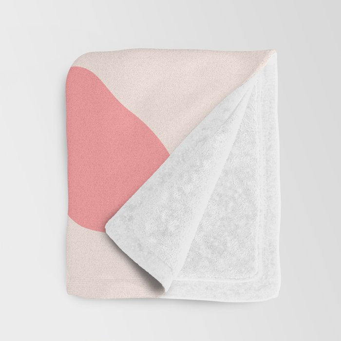 Pink Plant Abstract Landscape Throw Blanket Gallery Image 3