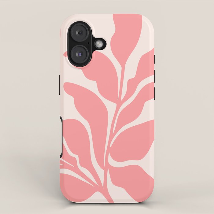Pink Plant Abstract Landscape iPhone Case Gallery Image 1