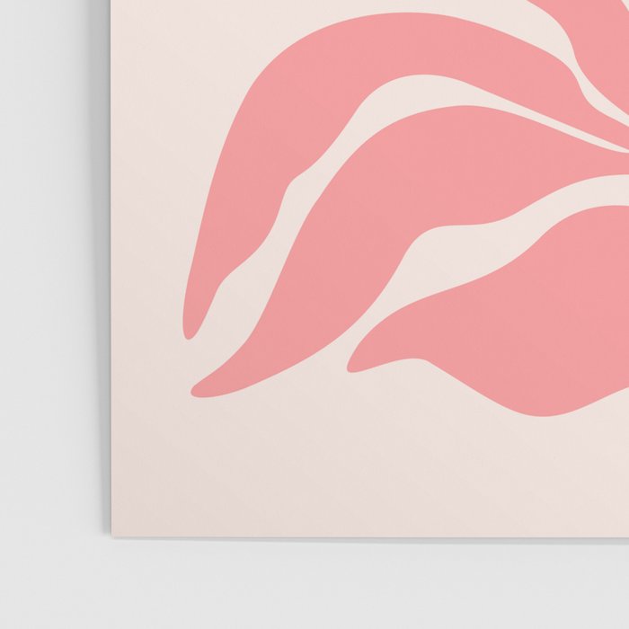 Pink Plant Abstract Landscape Poster Gallery Image 3