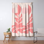 Pink Plant Abstract Landscape Window Curtain Gallery Image 5