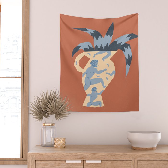 Attic athletes Wall Tapestry Gallery Image 2