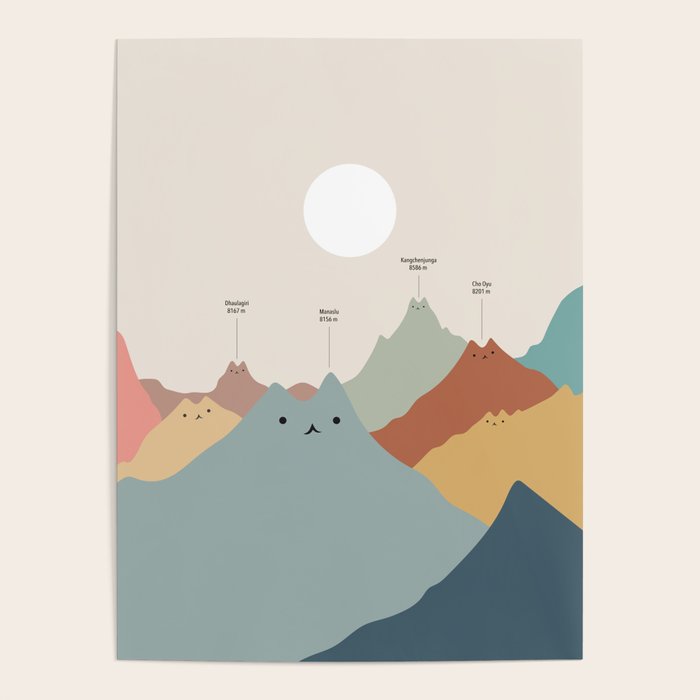 Cat Landscape 115: Himeowlaya Poster Gallery Image 1