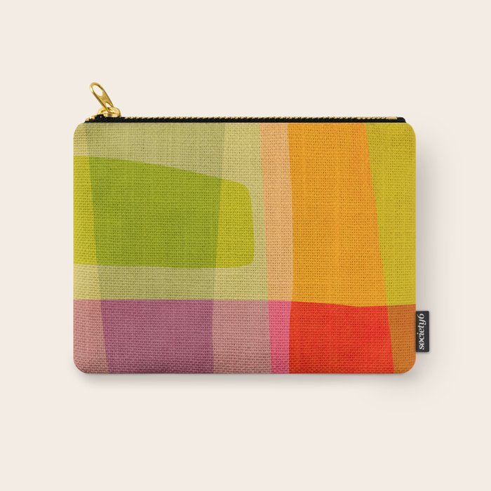 Mid-Century Modern Abstract Shapes II Carry All Pouch Gallery Image 1
