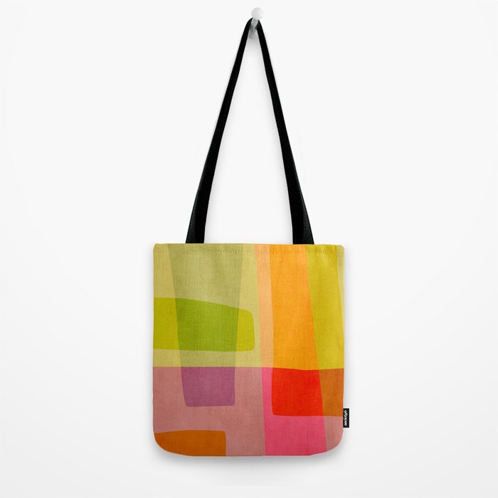 Mid-Century Modern Abstract Shapes II Tote Bag Gallery Image 2