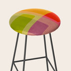 Mid-Century Modern Abstract Shapes II Stool Gallery Image 2