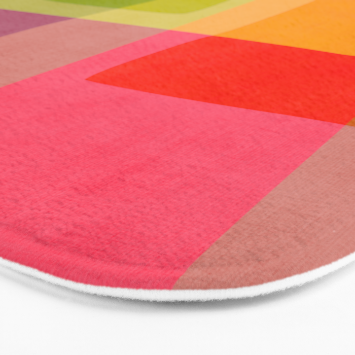 Mid-Century Modern Abstract Shapes II Bath Mat Gallery Image 3