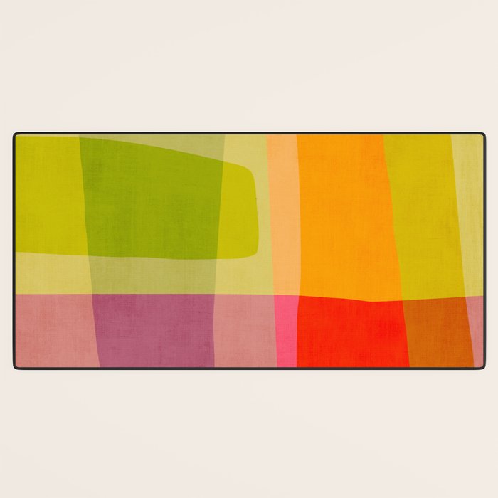 Mid-Century Modern Abstract Shapes II Desk Mat Gallery Image 3