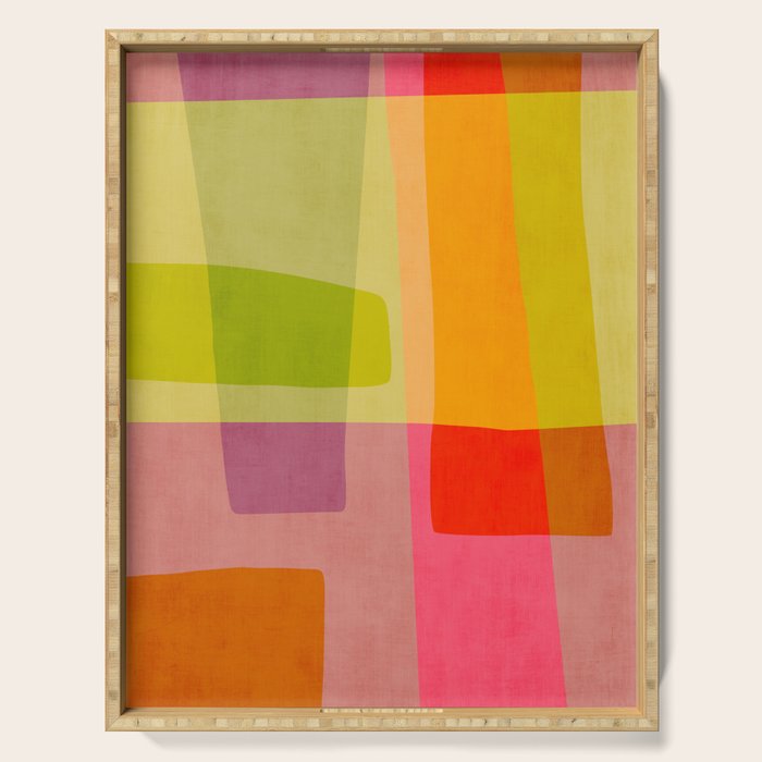 Mid-Century Modern Abstract Shapes II Serving Tray Gallery Image 1