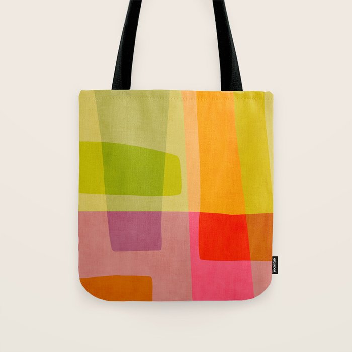 Mid-Century Modern Abstract Shapes II Tote Bag Gallery Image 1