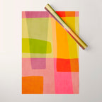 Mid-Century Modern Abstract Shapes II Wrapping Paper Gallery Image 1