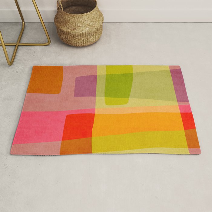 Mid-Century Modern Abstract Shapes II Rug Gallery Image 1