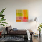 Mid-Century Modern Abstract Shapes II Wood Wall Art Gallery Image 2