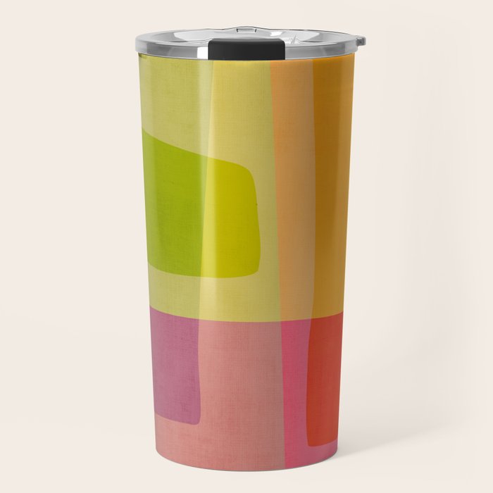 Mid-Century Modern Abstract Shapes II Travel Mug Gallery Image 1