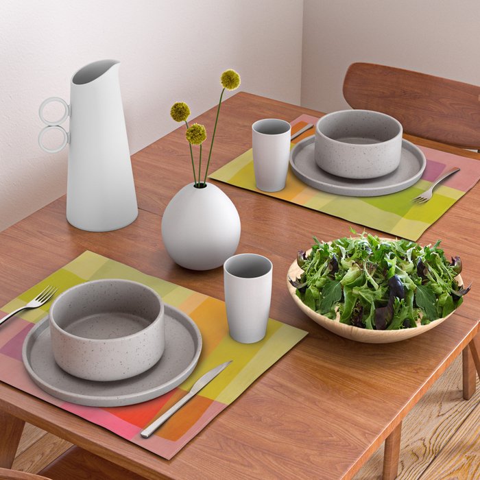 Mid-Century Modern Abstract Shapes II Placemat Gallery Image 2