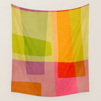 Mid-Century Modern Abstract Shapes II Wall Tapestry Gallery Image 4