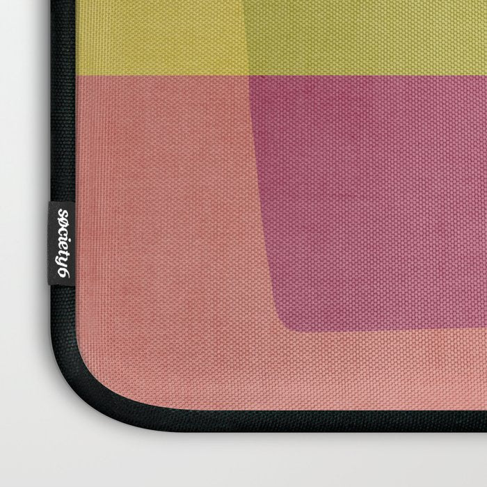 Mid-Century Modern Abstract Shapes II Laptop Sleeve Gallery Image 3
