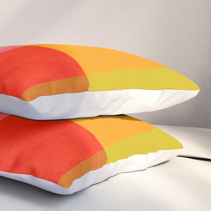 Mid-Century Modern Abstract Shapes II Pillow Sham Gallery Image 3