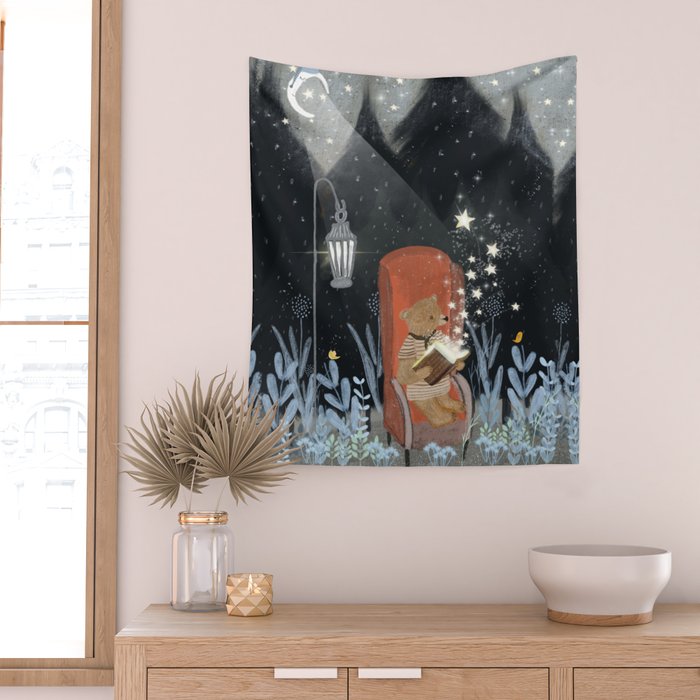 the little book of stars Wall Tapestry Gallery Image 2