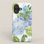 Blue Hydrangea Flowers iPhone Case Gallery Image 1