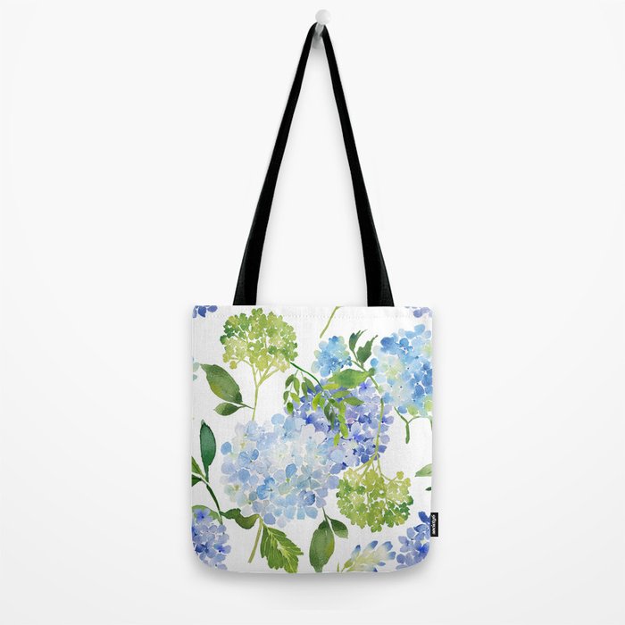 Blue Hydrangea Flowers Tote Bag Gallery Image 2