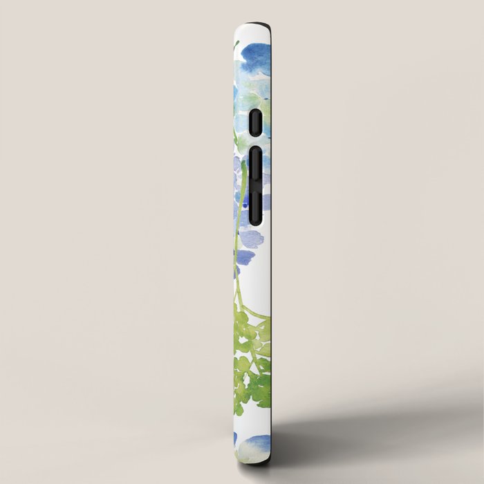 Blue Hydrangea Flowers iPhone Case Gallery Image 2