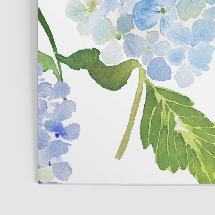 Blue Hydrangea Flowers Poster Gallery Image 3