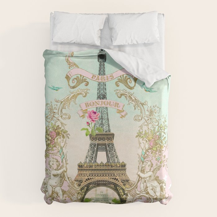 Bonjour Paris Duvet Cover Gallery Image 6