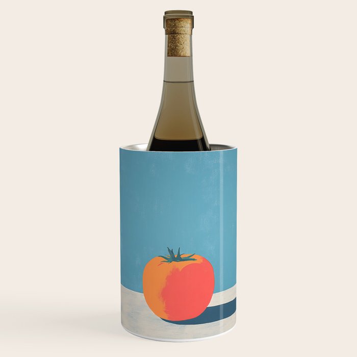 Bold Tomato on Blue Wine Chiller Gallery Image 1